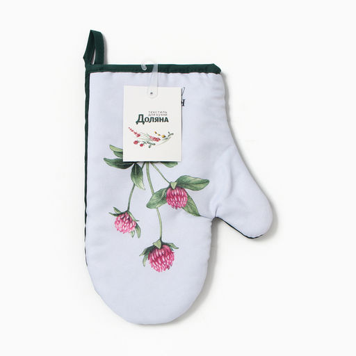 Варежка - прихватка «Доляна. Клевер», 20×27 см