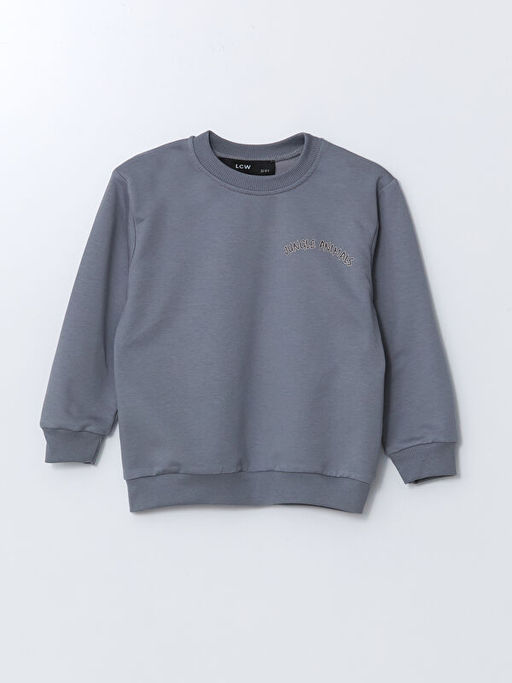 Bisiklet Yaka Bask?l? Erkek Bebek E?ofman Tak?m