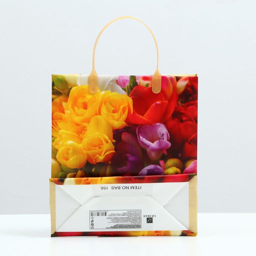 Цена за 10 шт. Пакет «Цветочная фантазия», мягкий пластик, 26×23 см, 110 мкм