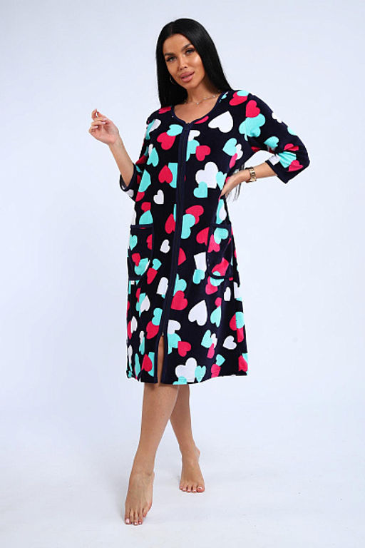 Халат велюровый на молнии (941-6) - Плиона фото 151