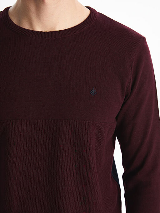 Bisiklet Yaka Erkek Triko Kazak