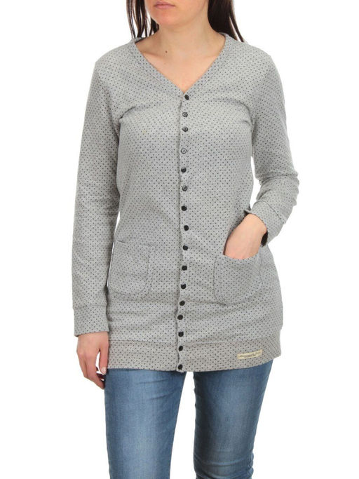 TA013 GRAY Кардиган женский (100% хлопок)
