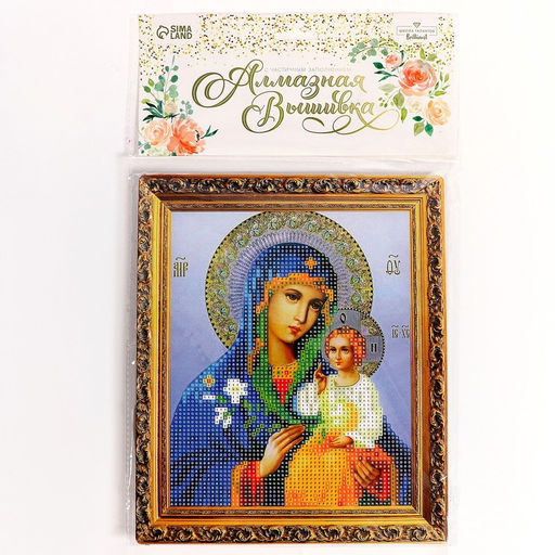 Алмазная вышивка «Неувядаемый цвет», 21×25 см, холст, ёмкость, с частичным заполнением