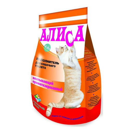 Наполнитель Алиса и друзья Люкс АРОМАТИЗ, впит. 5 л 1/4 УД  фото 2