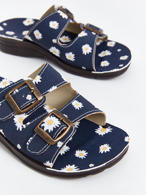 ?i?ek Bask?l? K?z ?ocuk Terlik - Waikiki фото 3