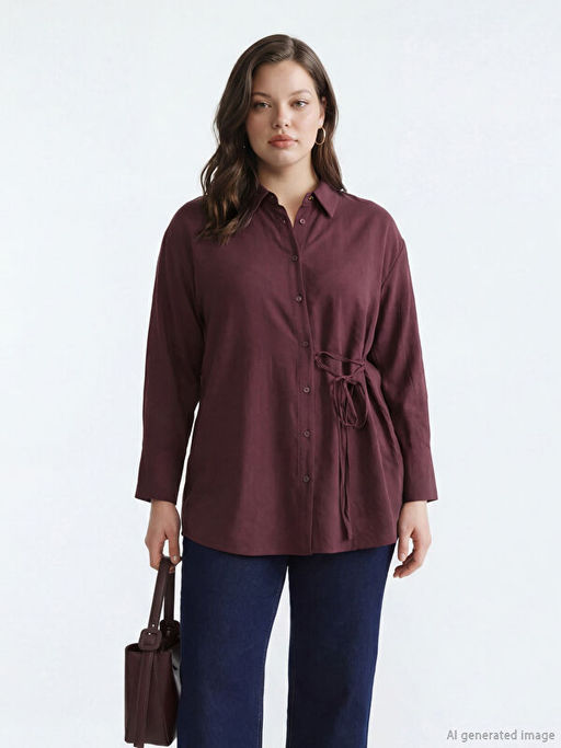 Ba?lama Detayl? Kad?n G?mlek Tunik