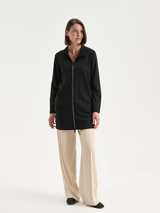 Dik Yaka Oversize Kad?n H?rka