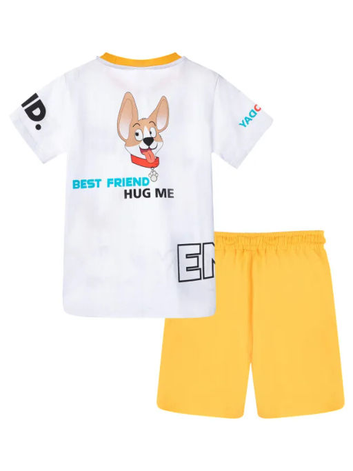 PlayToday / Комплект трикотажный для мальчиков: фуфайка (футболка), шорты  фото 6