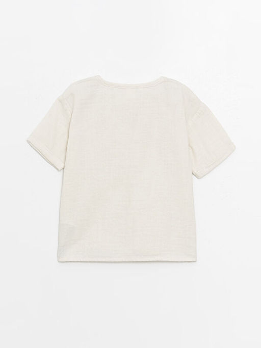 Bisiklet Yaka K?sa Kollu Basic Erkek Bebek Ti??rt - Waikiki фото 2