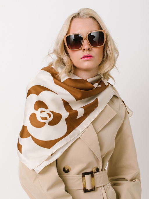 Большой, мягкий, тонкий и очень нежный двусторонний платок - Tantino фото 5