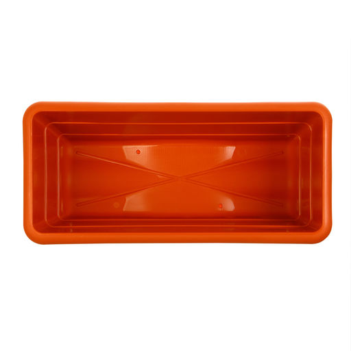 Ящик балконный для цветов, 10 л, 47×22×16.5 см, пластиковый, цвет терракот