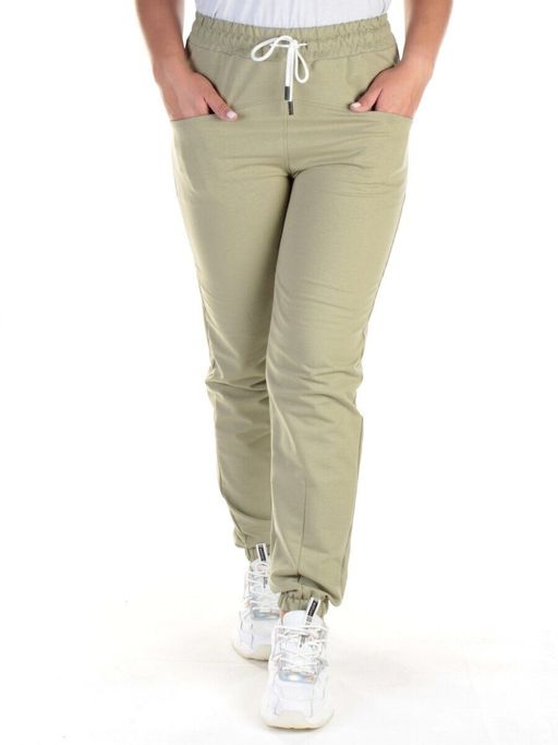 QB-84 Брюки спортивные женские (95% хлопок, 5% стрейч) P&S - Фабричный китай фото 2