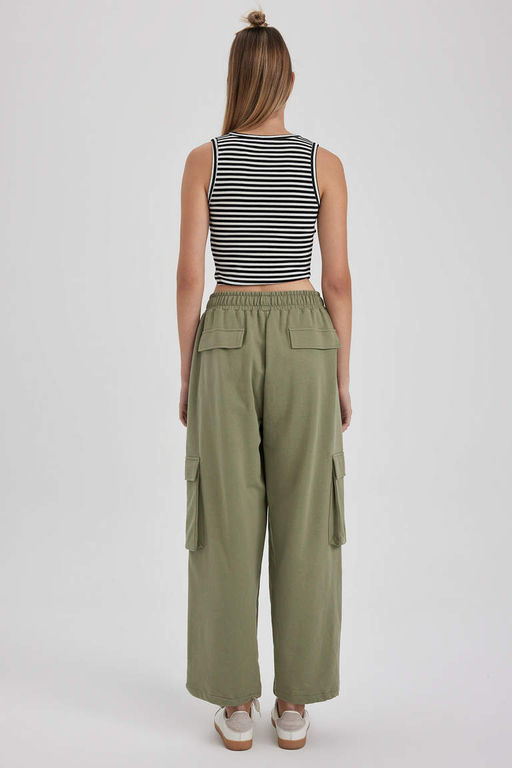 Спортивные брюки-карго Cool Jogger из тонкой ткани с карманами - Defacto фото 7