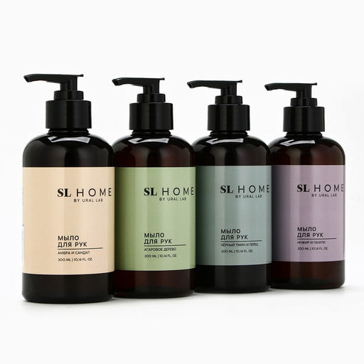 Мыло для рук жидкое URAL LAB, 300 мл, аромат агарового дерева  фото 10