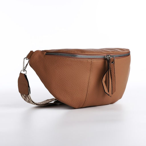 Сумка кросс-боди на молнии, цвет бежевый - Simaland фото 2