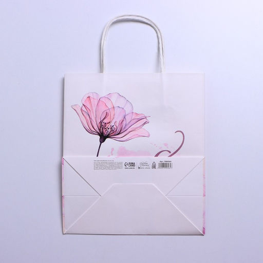 Цена за 2 шт. Пакет подарочный крафт, упаковка, 8 марта, 22?25?12 см