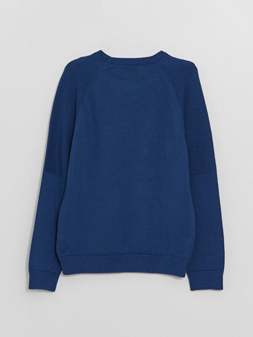 Bisiklet Yaka Basic Uzun Kollu Erkek ?ocuk Triko Kazak - Waikiki фото 3