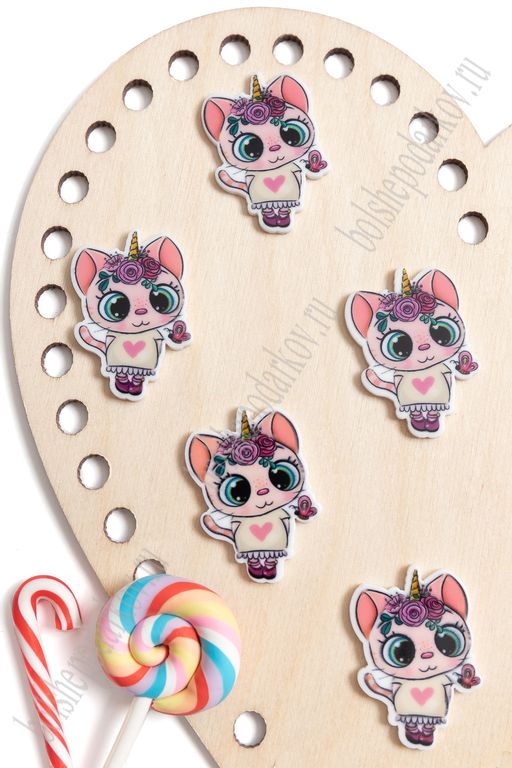 Кабошон-вырубка "Котёнок" 2,4*3,5 см (10 шт) SF-5951, №2