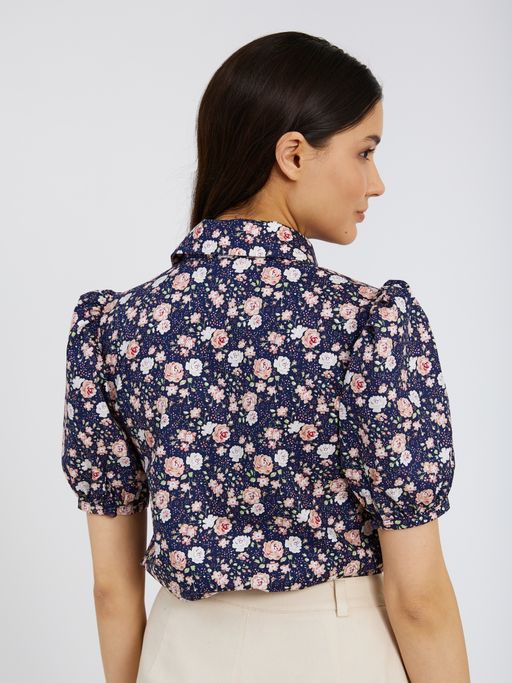 Блузка с рукавами-буфами OD-707-1 - Tantino фото 7