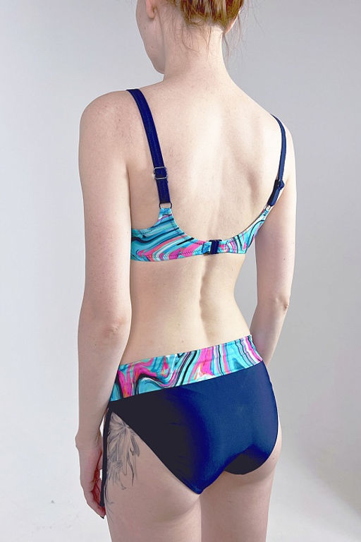 Купальник 534 Fiorana Navyblue-Pink