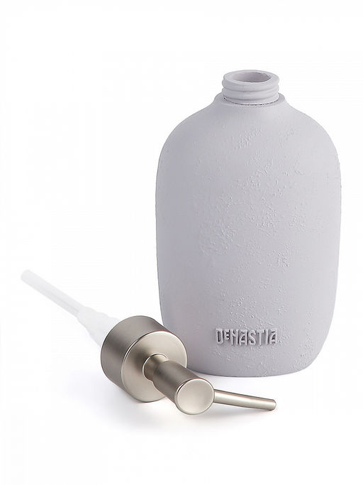 Диспенсер для жидкого мыла 370мл серый полирезина