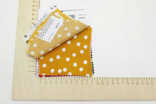 Комплект образцов Штапель горох №2 - Купава фото 2