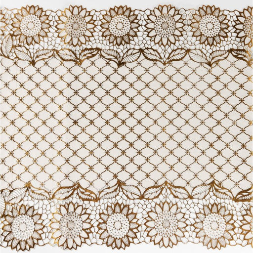 Салфетка ажурная для стола Букет, 8440 см, ПВХ, цвет золото - Simaland фото 5