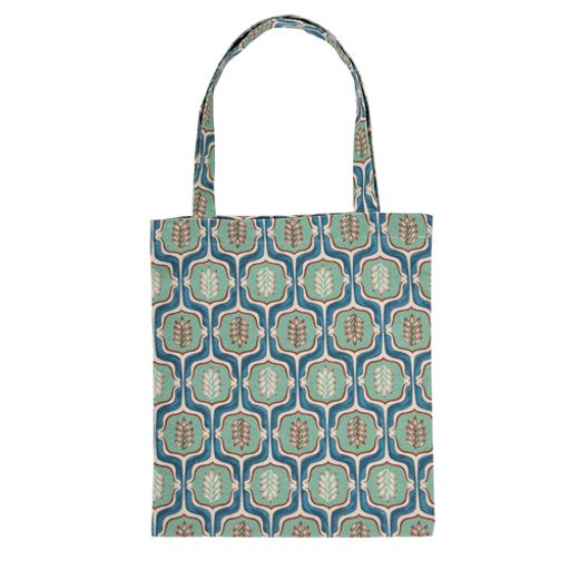 Сумка-шоппер Радушная хозяйка (Традиция) 35х40 см, рогожка, 100% хлопок, Листья