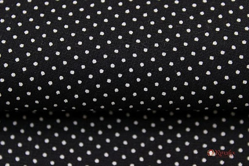 Импорт. хлопок Пшено-4 на черном, ш.1.48м, хлопок-100%, 105гр/м.кв - Купава фото 3