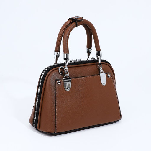 Сумка-саквояж на молнии, цвет коричневый - Simaland фото 5