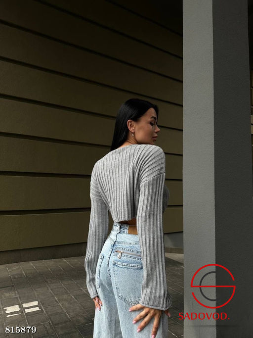 Вязанная кофта на завязках - Bruno фото 3