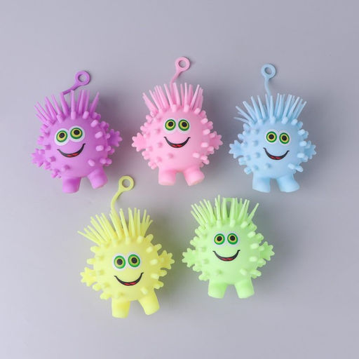 Цена за 3 шт. Ёжка «Глазастик», световой, цвета МИКС