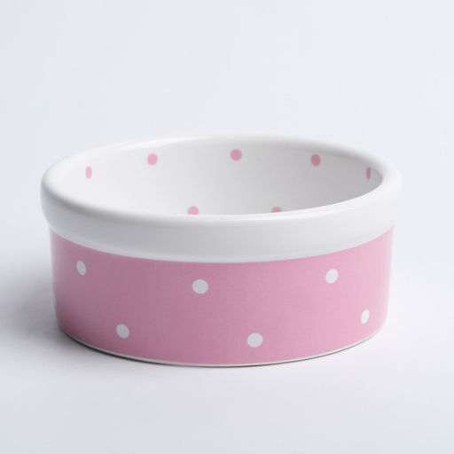 Миска керамическая Princess 100 мл малая 8,5 х 3,5 см, розовая - Пижон фото 3