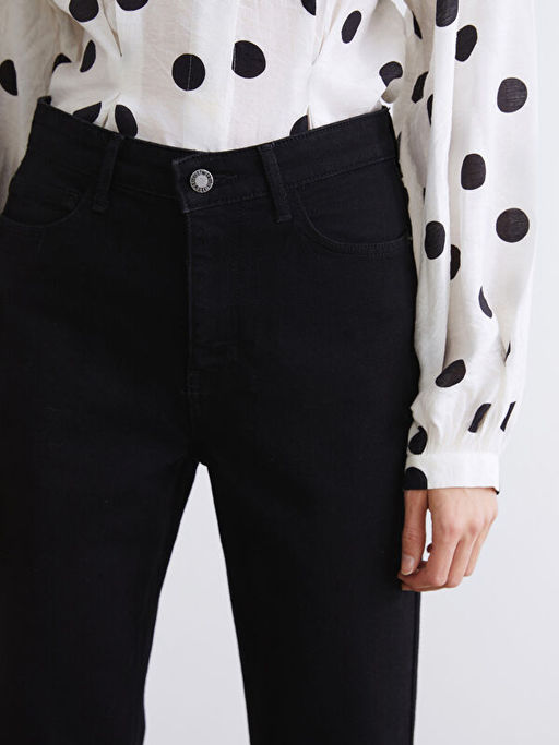 Straight Fit Kad?n Jean Pantolon