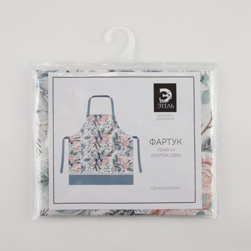 Фартук Этель Christmas flowers 60х70см, 100% хл, саржа 190 гр/м2  фото 6