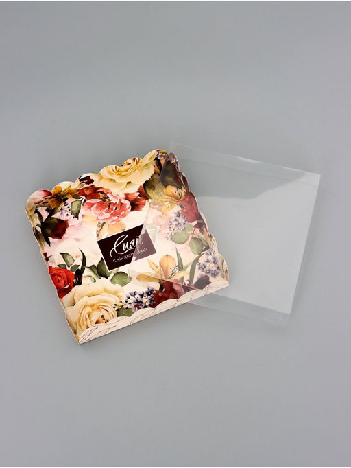 Цена за 5 шт. Коробка для печенья, Сияй, 18?18?3 см