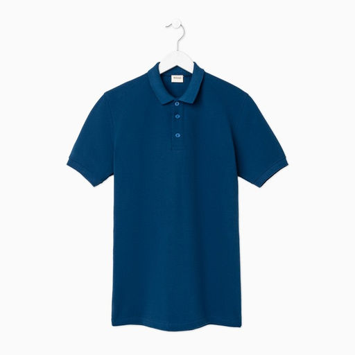 Футболка поло мужская MINAKU REGULAR FIT: синяя, р-р 42