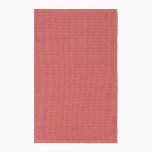 Набор кухонных полотенец Доляна, цвет пудровый, 35х60см-2шт, 100% хл, вафля, 220 гр/м2  фото 7