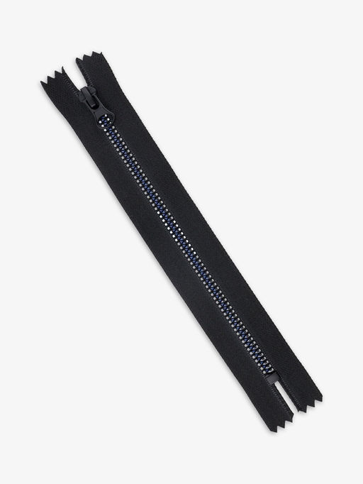 Цена за 10 шт. Молния «Трактор», №5, неразъёмная, замок автомат, 18 см, чёрная, белая, синяя