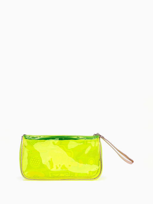 Цена за 2 шт. Косметичка на молнии для бассейна, большая, с ручкой, с принтом, жёлтая