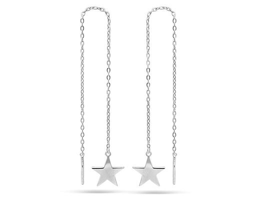 Серьги из серебра без вставки, Ю-28056р