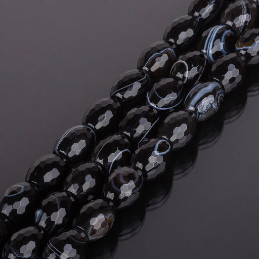 Бусины для рукоделия из Агата полосатого (Бразилия)