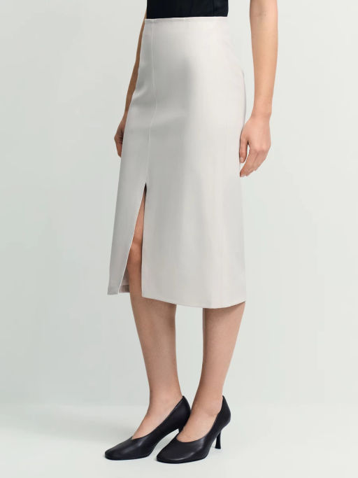 Юбка миди из искусственной кожи / Zarina  фото 4