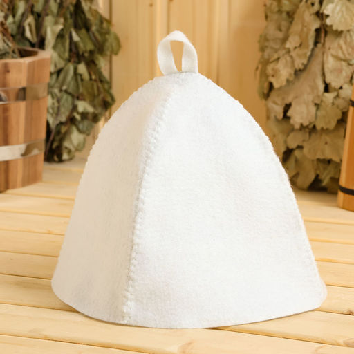 Цена за 3 шт. Шапка для бани и сауны «Классическая», полиэфир, светлая МИКС, «Добропаровъ»