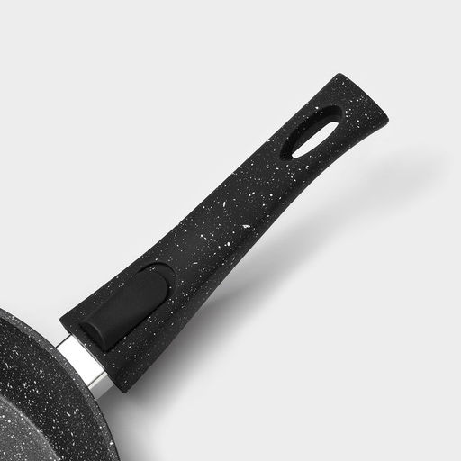 Сковорода Magistro Dark, d=26 см, съёмная ручка soft-touch, антипригарное покрытие, индукция, кованый алюминий, чёрная фото 4