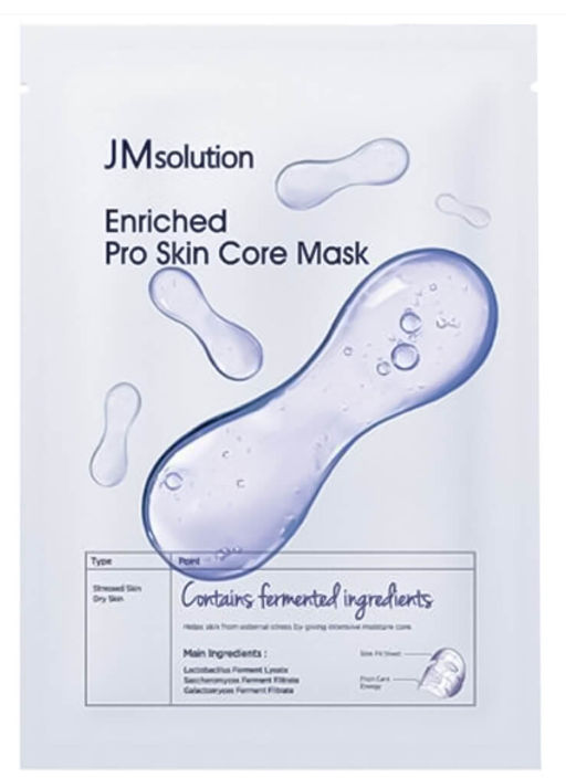 JMSOLUTION Тканевая маска восстанавливающая с комплексом ферментов ENRICHED PRO SKIN CORE MASK (30 мл)  фото 2