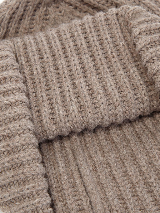 Шапка муж. шерсть+акр LB-A53125 taupe/d.grey