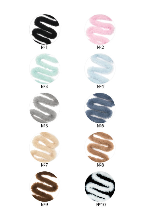 Проволока синельная меховая 1 м (SF-8094) аквамариновый №3 - Больше подарков фото 5