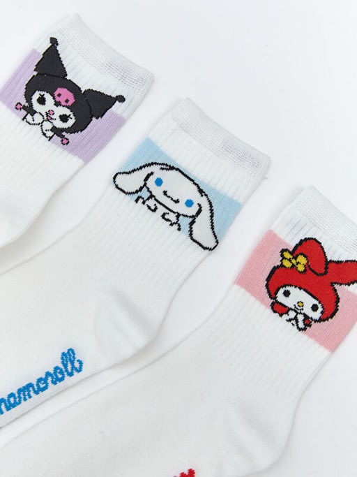 Hello Kitty Desenli K?z ?ocuk Soket ?orap 5li