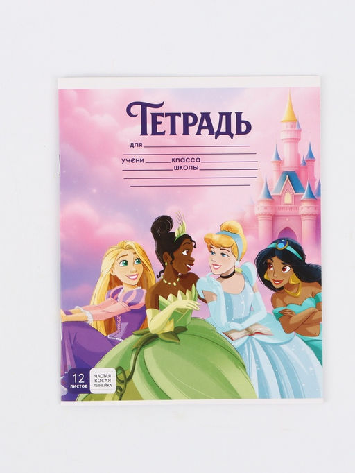 Цена за 20 шт. Тетрадь 12 листов, частая косая линейка "Подружки"